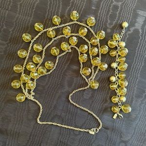 Kate Spade New York 3-Strand Ball & Gold Necklace with Matching Bracelet